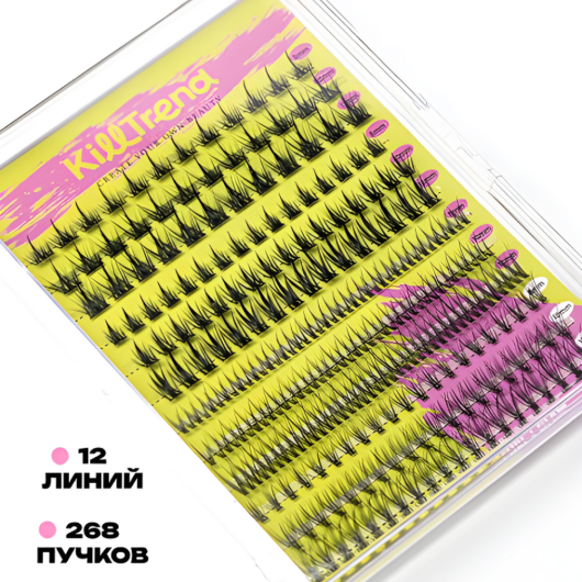 KillTrend Накладные ресницы MIX, 12 линий