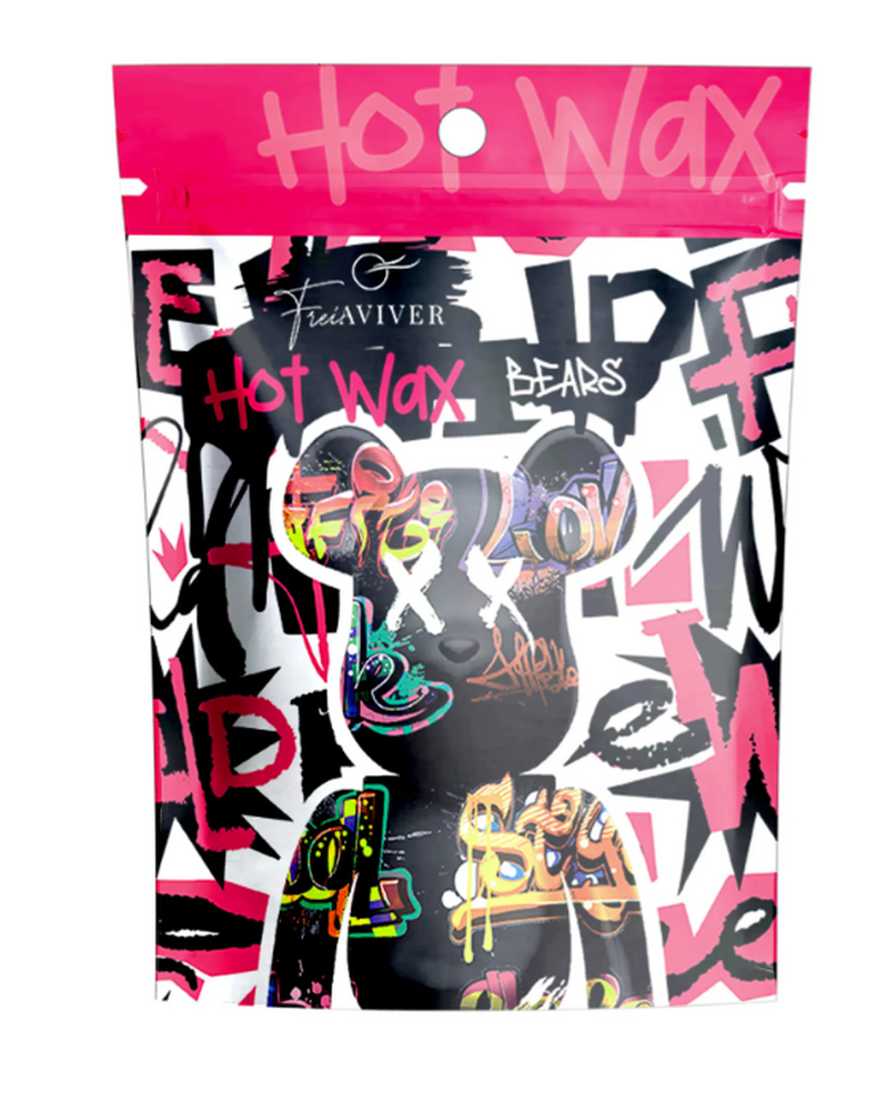 FreiAVIVER Воск для депиляции бровей и лица Hot Wax "Bears" розовый, 500 гр