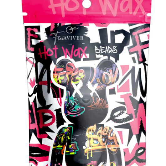 FreiAVIVER Воск для депиляции бровей и лица Hot Wax "Bears" розовый, 500 гр