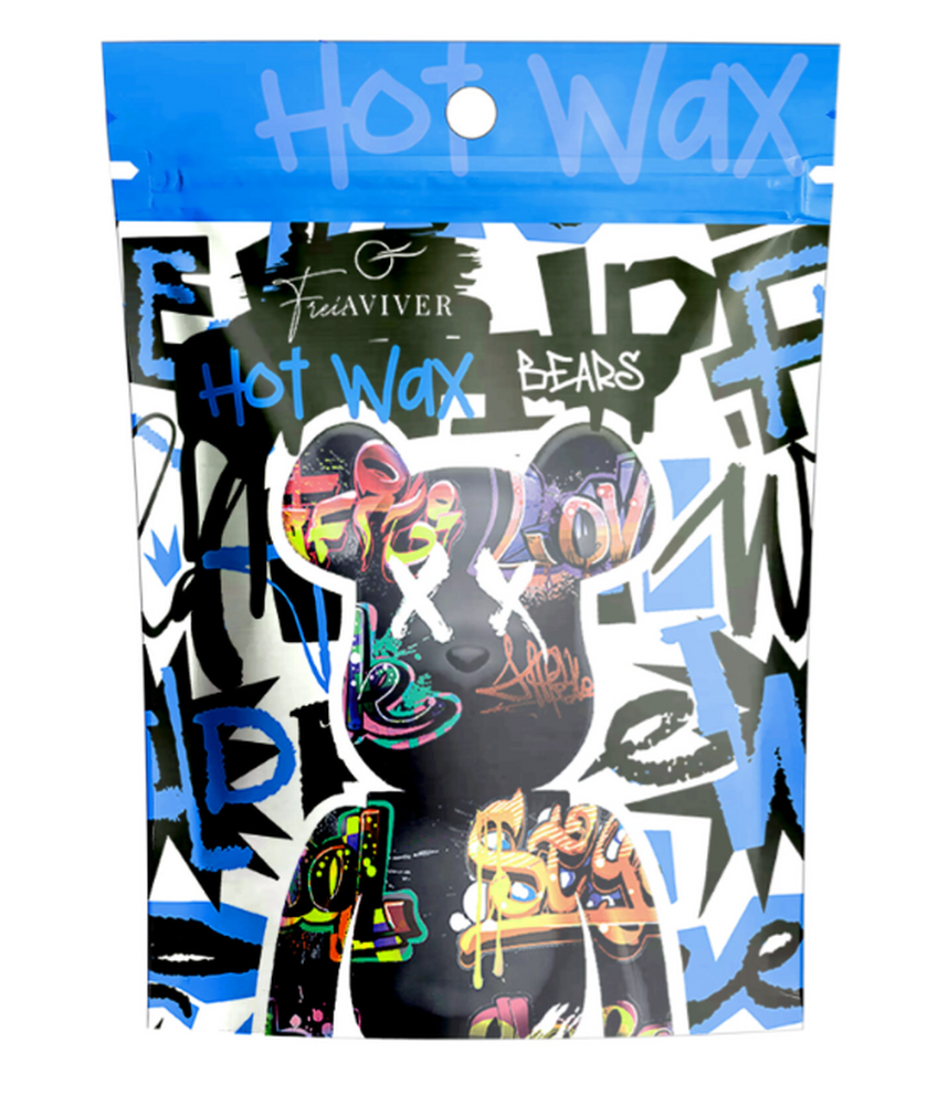 FreiAVIVER Воск для депиляции бровей и лица Hot Wax "Bears" синий, 500гр
