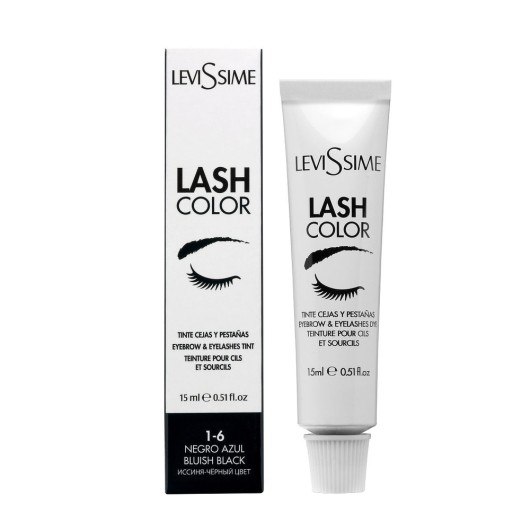 LeviSsime №1-6 Иссиня-черная Краска для бровей и ресниц Lash Color 15 мл. арт.4527