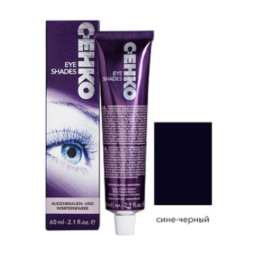 C:EHKO Краска для бровей и ресниц EYE SHADES -Сине-черный, 60 мл