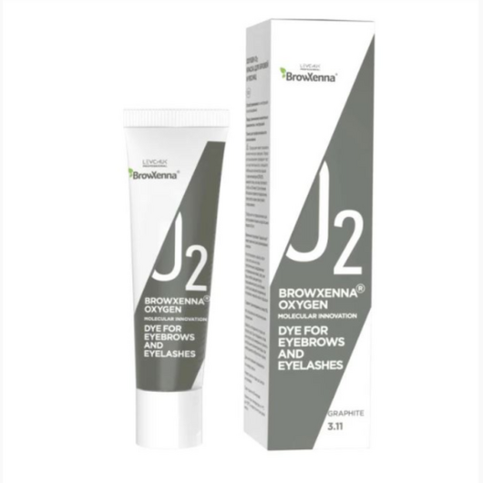 Brow Xenna Краска для бровей и ресниц Oxygen J2 - Graphite 3.11, 15 мл