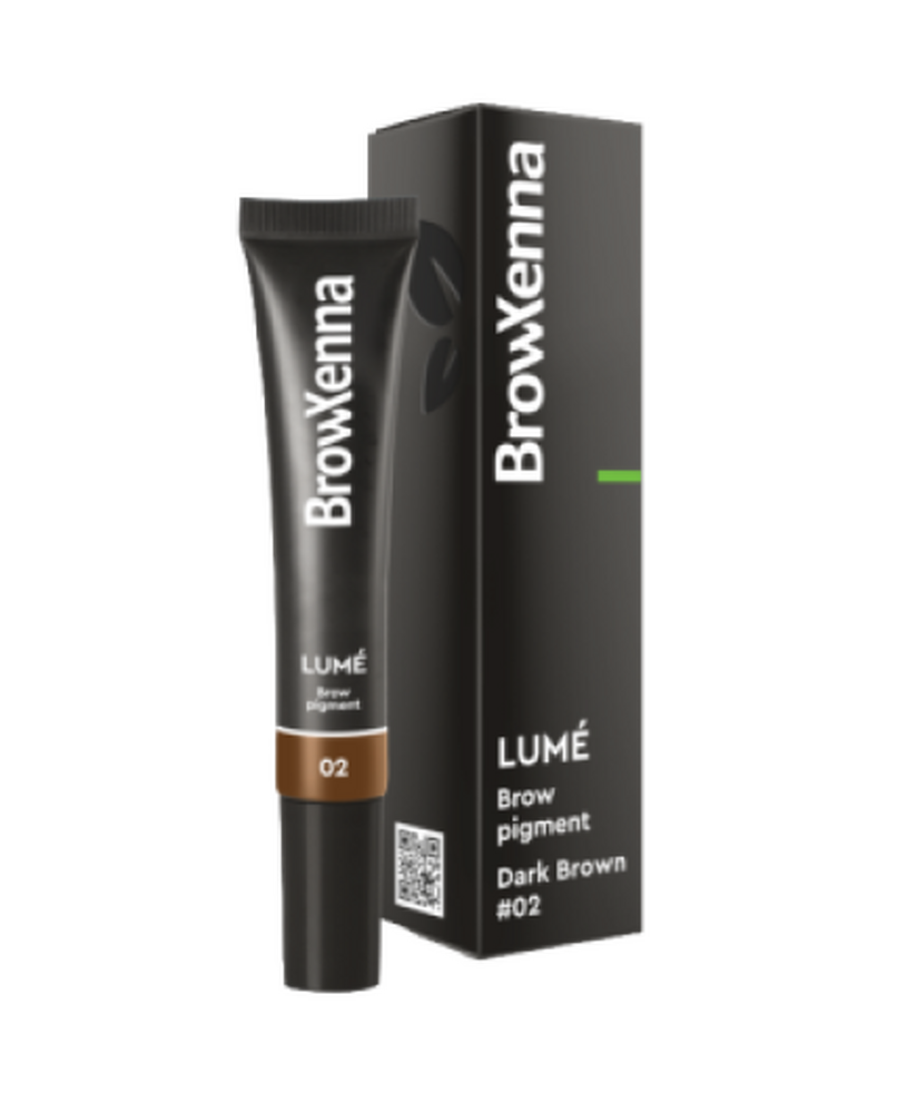 Brow Xenna Lumé Пигмент прямого действия для бровей гелевый (Dark brown), 15 мл