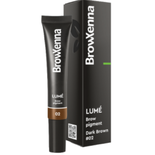 Brow Xenna Lumé Пигмент прямого действия для бровей гелевый (Dark brown), 15 мл