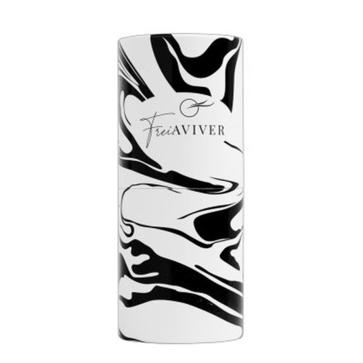 FreiAVIVER Тубус для кистей и инструментов, белый с черными разводами