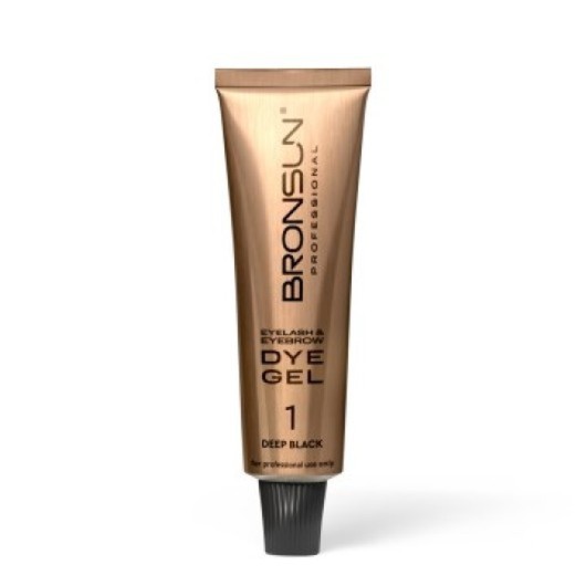 Краска для ресниц и бровей BRONSUN цвет deep black #1 15мл